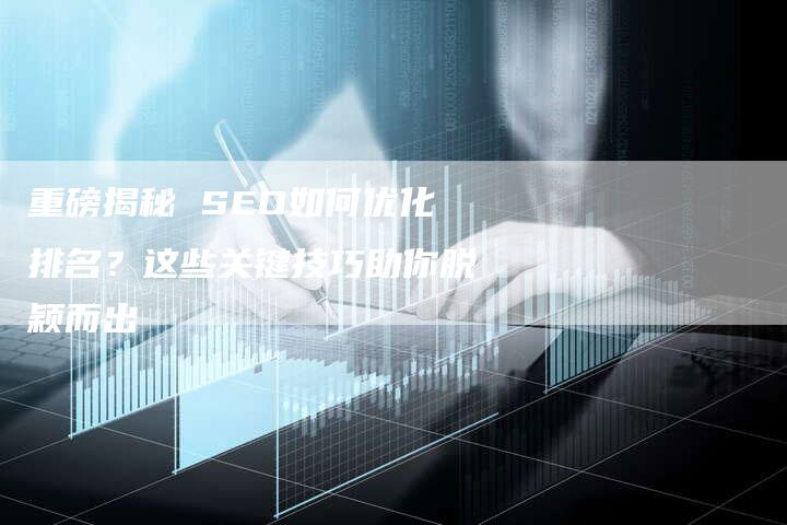 重磅揭秘 SEO如何优化排名？这些关键技巧助你脱颖而出