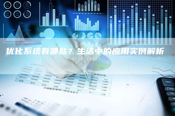 优化系统有哪些？生活中的应用实例解析