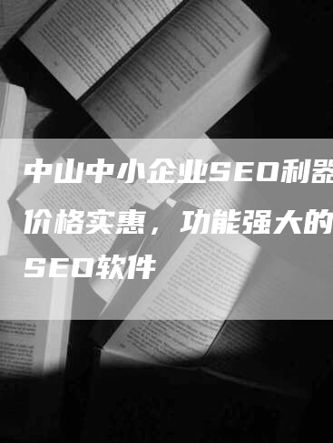 中山中小企业SEO利器：价格实惠，功能强大的百度SEO软件