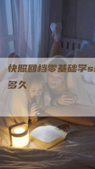 快照回档零基础学seo要多久