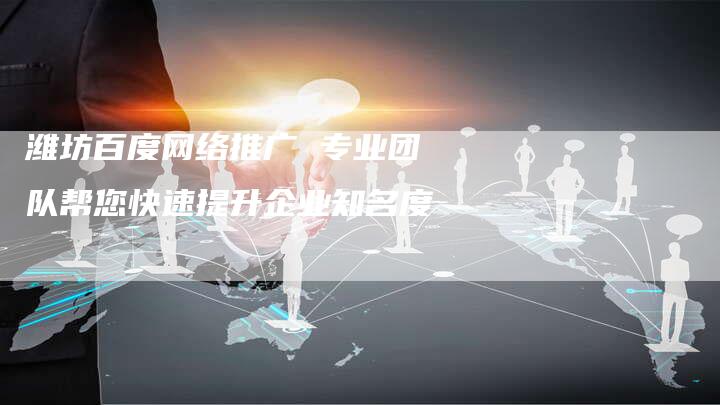 潍坊百度网络推广 专业团队帮您快速提升企业知名度