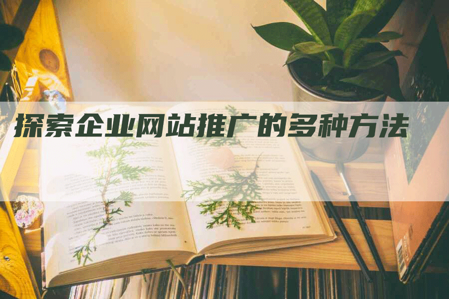 探索企业网站推广的多种方法