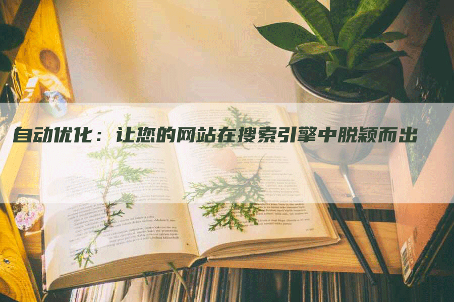 自动优化：让您的网站在搜索引擎中脱颖而出