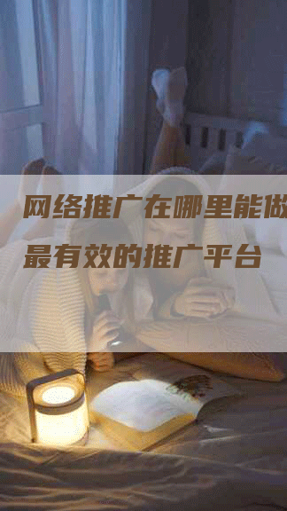 网络推广在哪里能做？探究最有效的推广平台