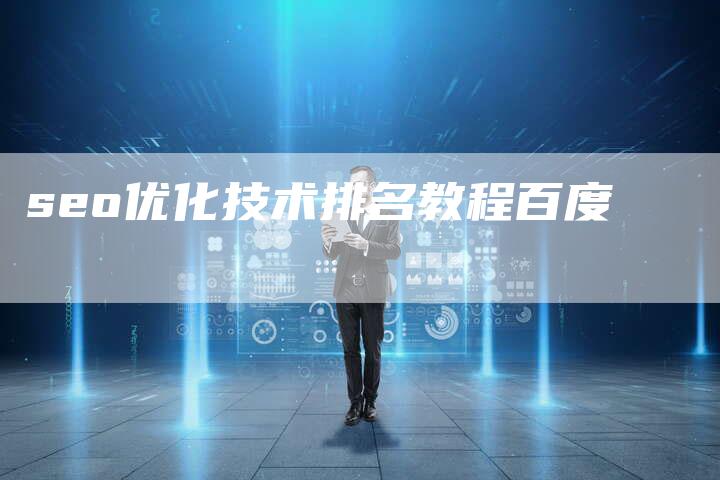 seo优化技术排名教程百度